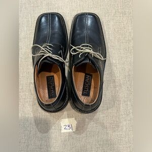 Tuscan Black and Gray Men's Derby Shoes